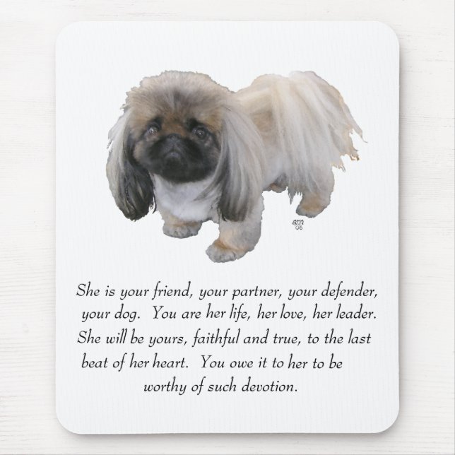 Pekingeseremiss - HONKVINNA Musmatta (Framsidan)