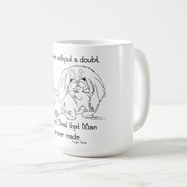 Pekingeserhund Kaffemugg (Framsida höger)