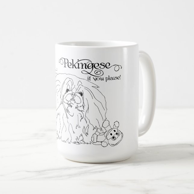 Pekingeserhund Kaffemugg (Framsida höger)
