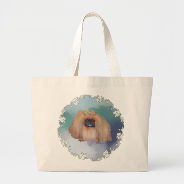 Pekingeserisk Isprinsessa Jumbo Tygkasse (Framsidan)