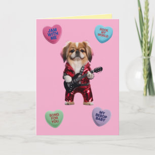 Pekingeserocker Valentinekort Helgkort