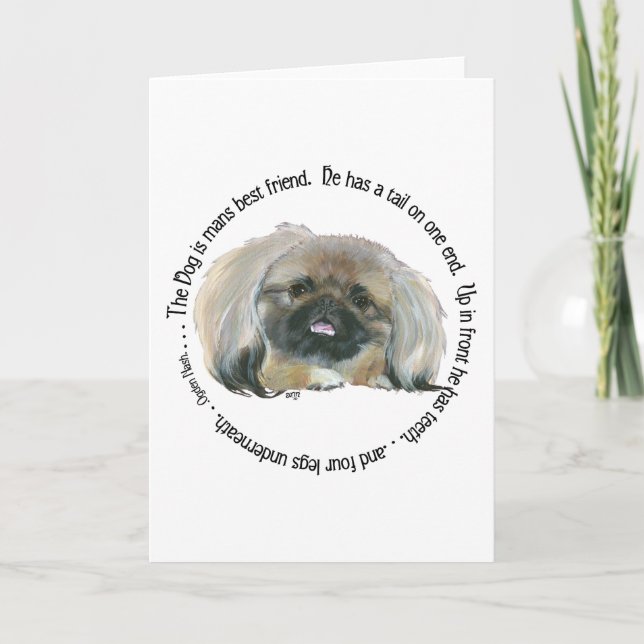 Pekingeserörelse - Hunden är människans bästa vän Kort (Framsida)