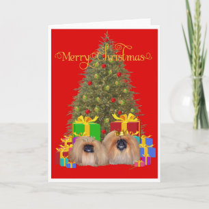 Pekingeseroyalty firar jul helgkort