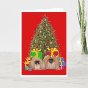 Pekingeseroyalty firar jul helgkort