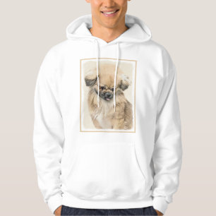 Pekingesisk målning - Cute Original Hund Art Tröja Med Luva