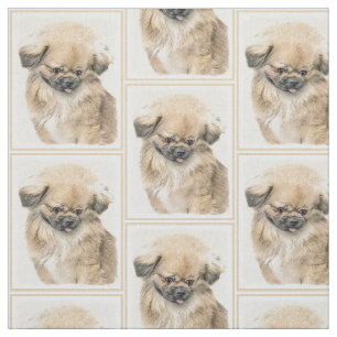 Pekingesisk målning - Cute Original Hund Art Tyg