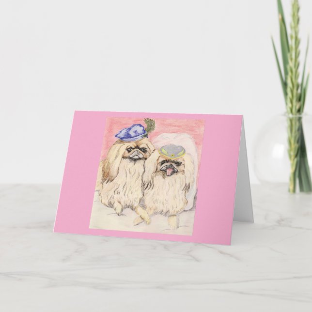 Pekingesiskt par kort (Framsida)