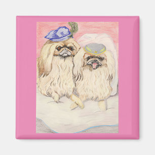 Pekingesiskt par magnet
