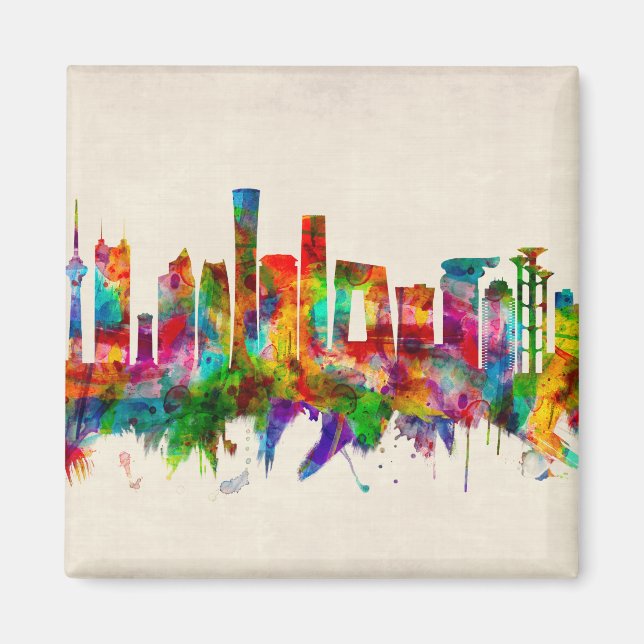 Pekings China Skyline Magnet (Framsidan)