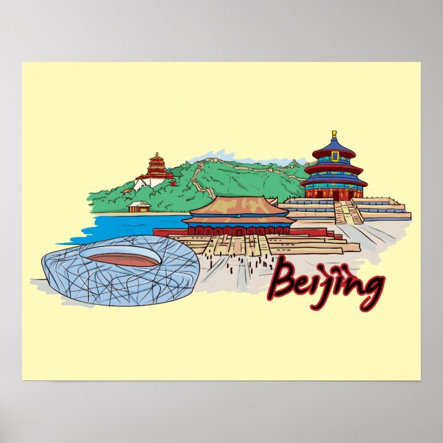 Pekings China Travel Poster (Framsidan)