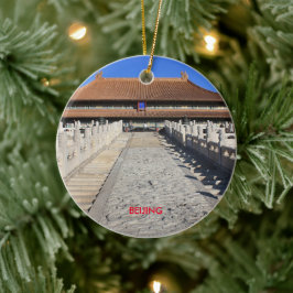 Pekings skandalösa julcirkel julgransprydnad keramik
