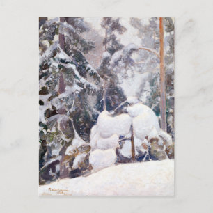Pekka Halonen Winter liggande Vykort