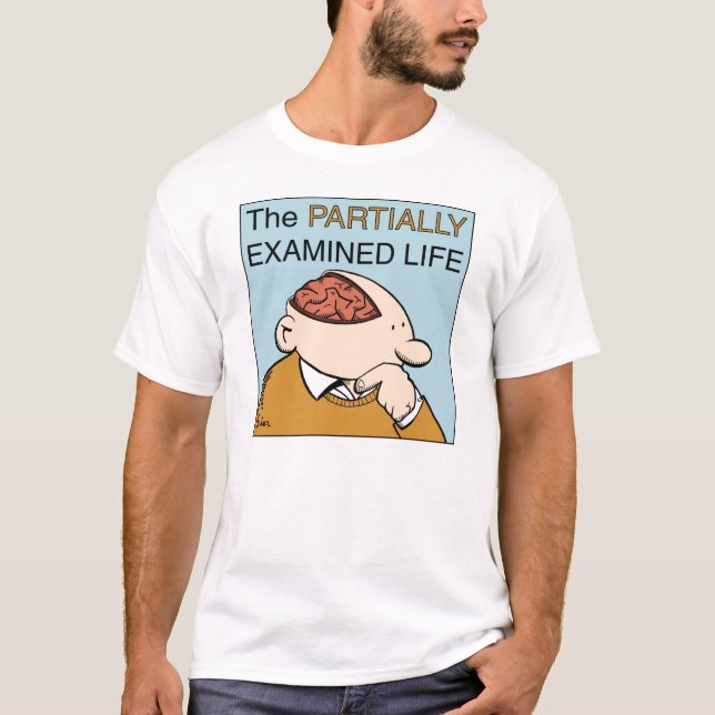 Pel-T-tröja med Socrates-citationstecken T-shirt (Framsida)