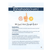 Pelare inom islam - Shahada (Tro) - Blå