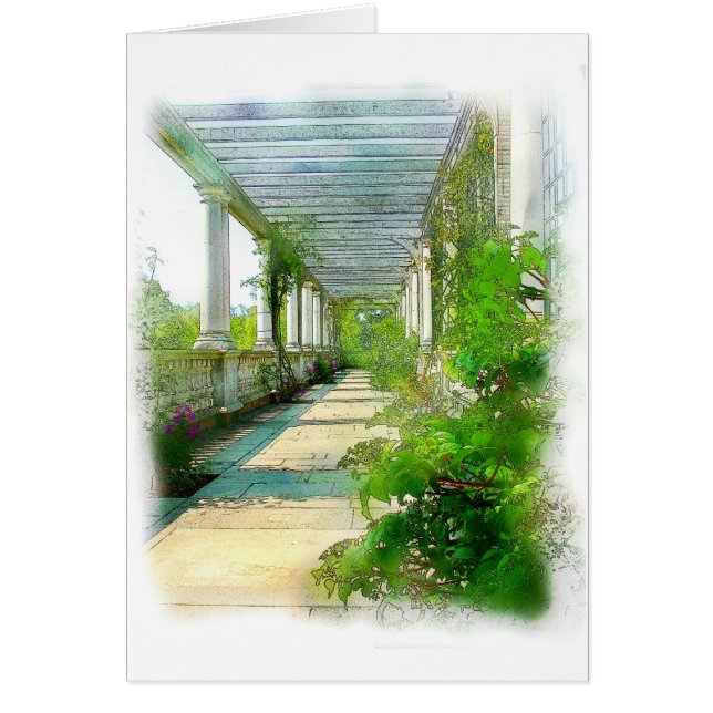 PELARE SOM EN MÅLNING HÄLSNINGSKORT (Framsidan)