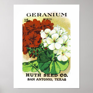 Pelargonen kärnar ur paketetiketten poster