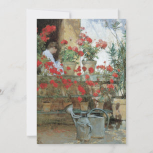 Pelargoner av Childe Hassam