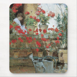 Pelargoner av Childe Hassam Musmatta