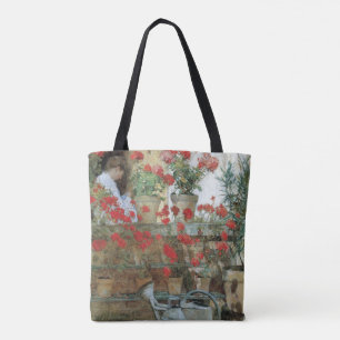 Pelargoner av Childe Hassam Tygkasse