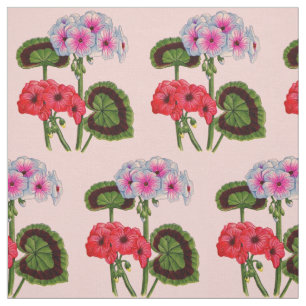 pelargoner skrivar ut det blom- trycket tyg