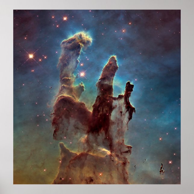 Pelars Creation Hubble Space Telescope Poster (Framsidan)