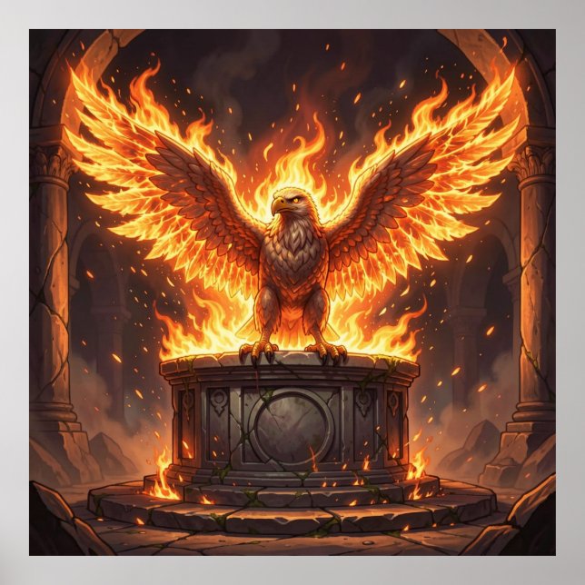 Pelasgiska Fenix Uppstiger Poster (Framsidan)