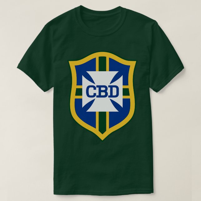 Pele Brasil 1970 CBD Jersey FrontBack Print T Shirt (Design framsida)