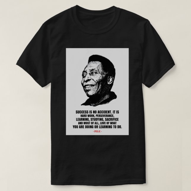 Pele quotes T-Shirt (Design framsida)