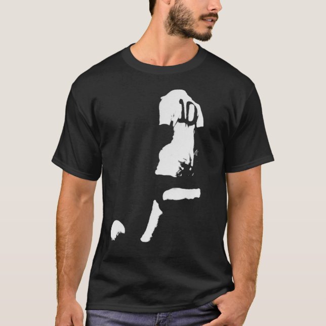 Pele Silhouette Classic T-Shirt (Framsida)