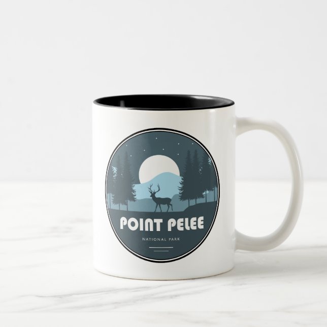 Pelee nationalpark Hjort Två-Tonad Mugg (Höger)