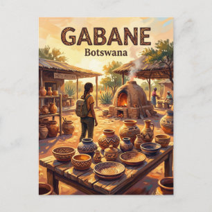 Pelegano Keramik Botswana Vykort