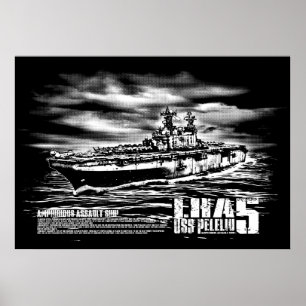Peleliu-utskrift av grov misshandel av frakten Pel Poster