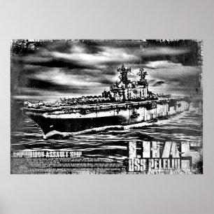 Peleliu-utskrift av grov misshandel av frakten Pel Poster