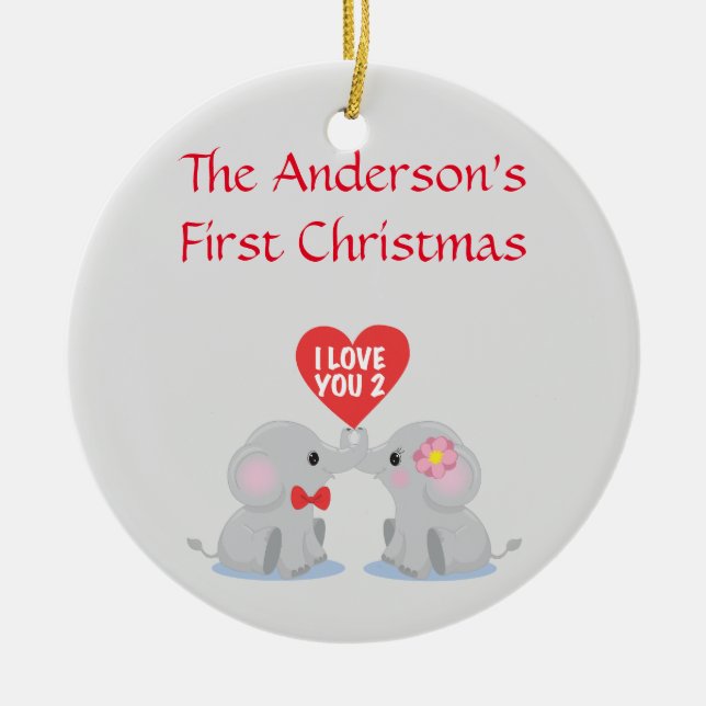 Pelens första jul julgransprydnad keramik (Framsidan)