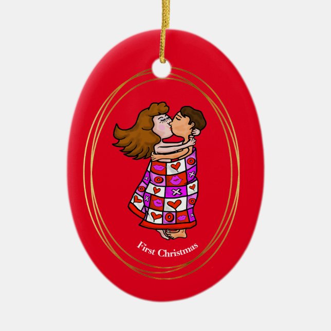 Pelens första julprydnad julgransprydnad keramik (Framsidan)