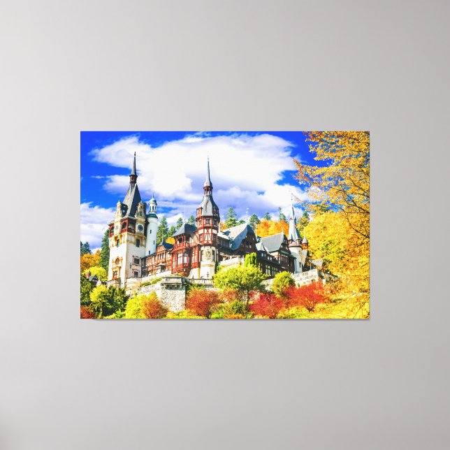 Peles castle Sinaia Canvastryck (Framsida)