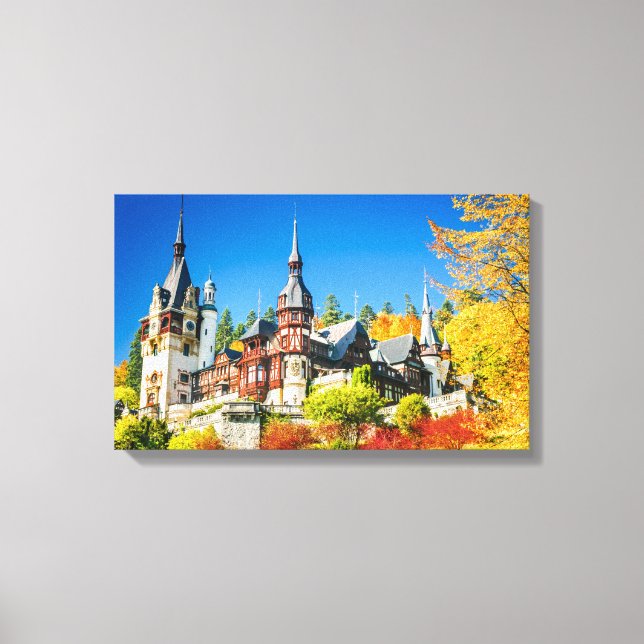 Peles castle Sinaia Canvastryck (Framsida)