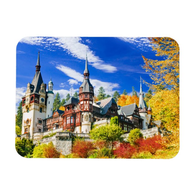 Peles castle Sinaia Magnet (Horisontell)