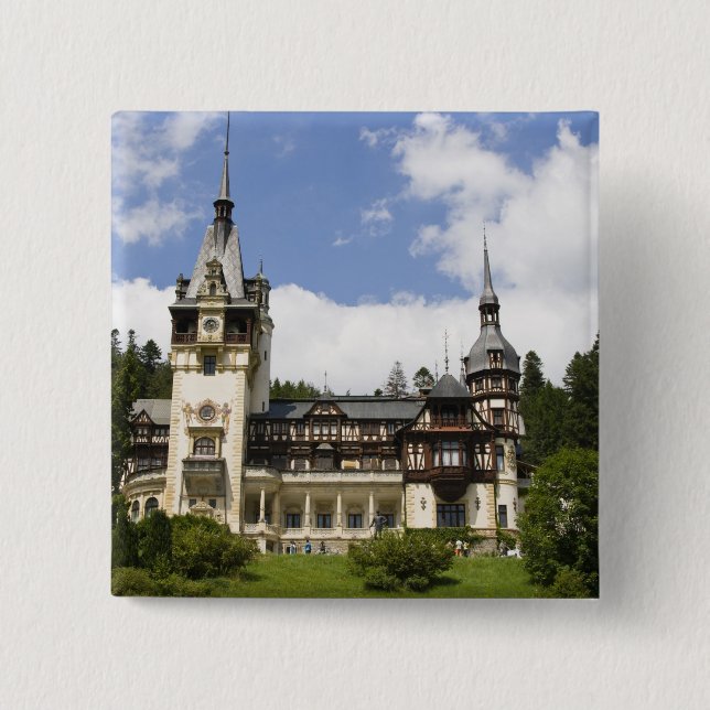 Peles Castle, Sinaia, Rumänien Knapp (Framsida)