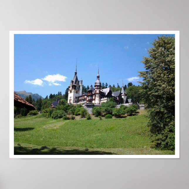 Peles Castle, Sinaia, Rumänien Poster (Framsidan)