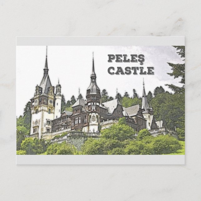 Peles Castle Vykort (Framsida)