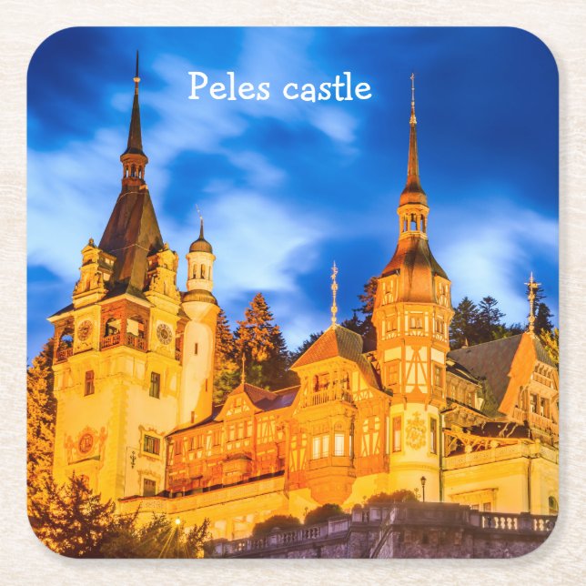 Peles för anpassningsbar Square Underläggs Underlägg Papper Kvadrat (Framsidan)