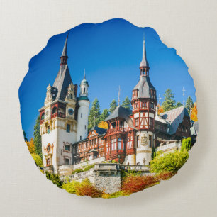 Peles slott rund kudde