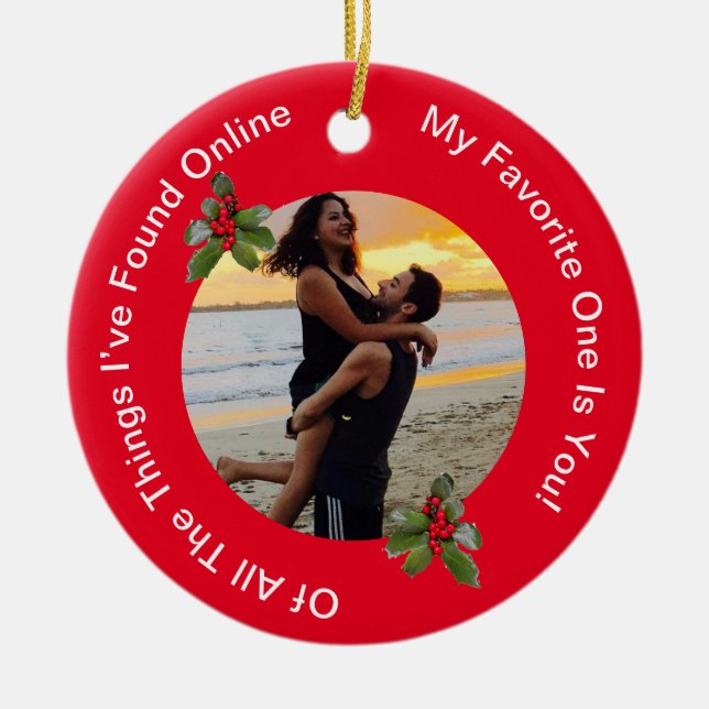 Pelets röda och Grönt julkeramiska prydnadsföremål Julgransprydnad Keramik (Framsidan)