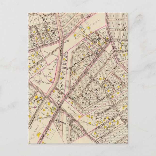 Pelham City, New York Vykort (Framsida)
