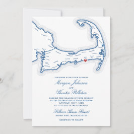 Pelham House Resort Bröllopsinbjudan | Cape Cod Inbjudningar