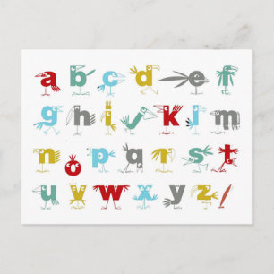 Pelican Alphabet Vykort