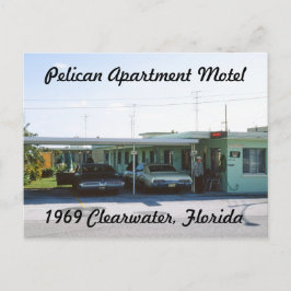 Pelican Apartment Motel Florida Postcard Vykort