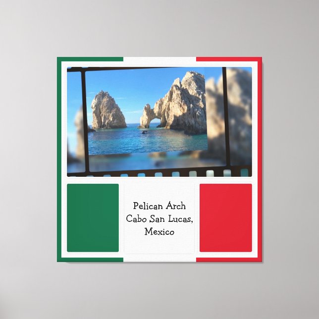Pelican Arch, Cabo San Lucas Canvastryck (Framsida)