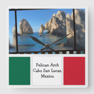 Pelican Arch, Cabo San Lucas   Fyrkantig Klocka